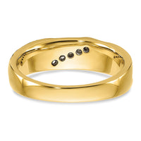 14k 1/10 ct Lab Grown Diamond VS/SI+ G+ Comp Polished/Satin Men's Ring