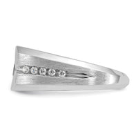 14k White Gold 1 1/5 ct Lab Grown Diamond VS/SI+ G+ Complete Men's Ring