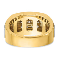 14k w/ White Rhodium 1/2 ct Lab Grown Diamond VS/SI+ G+ Cluster Ring