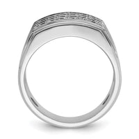 14k White Gold 1 5/8 ct Lab Grown Diamond VS/SI+ G+ 4 Row Men's Ring