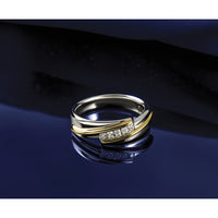 IBGoodman 14k Two-tone Polished Men's 5 Stone Ring Mounting