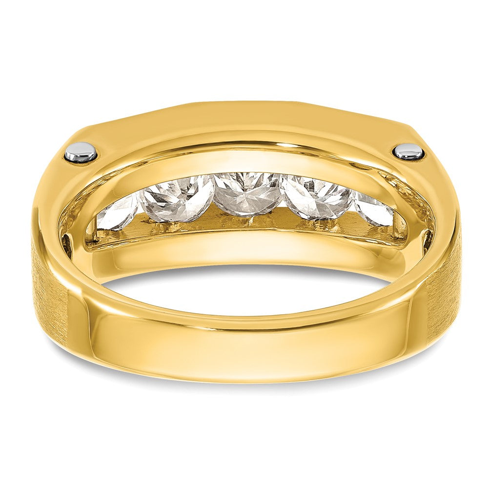 IBGoodman 14k Two-tone Five Stone Polished/Satin Men's Ring Mounting