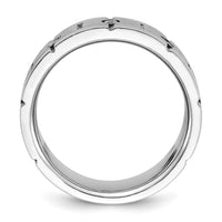 14k White Gold 1/6 ct Lab Grown Diamond VS/SI+ G+ 3 Stone Men's Ring