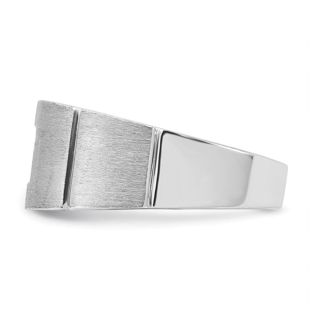 14k White Gold 5/8 ct Lab Grown Diamond VS/SI+ G+ Complete Men's Ring