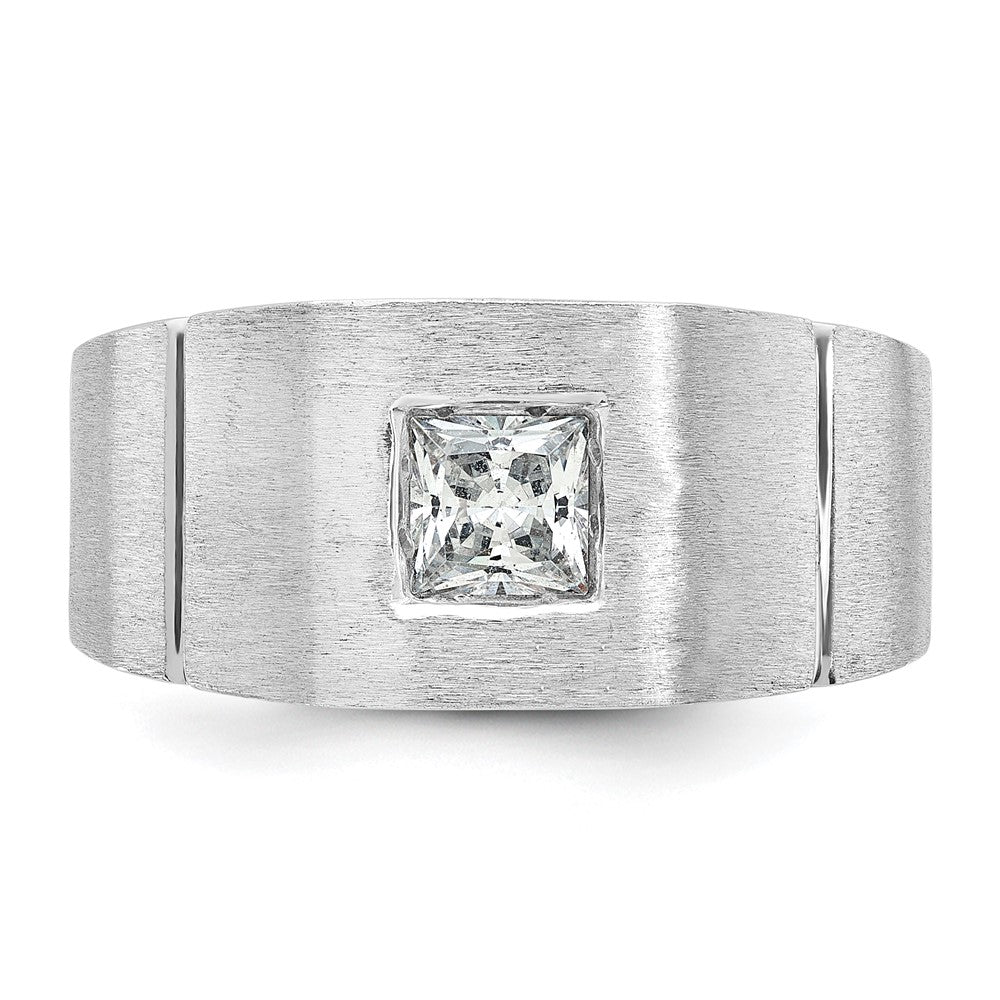 14k White Gold 5/8 ct Lab Grown Diamond VS/SI+ G+ Complete Men's Ring