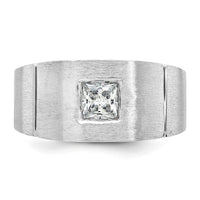 14k White Gold 5/8 ct Lab Grown Diamond VS/SI+ G+ Complete Men's Ring