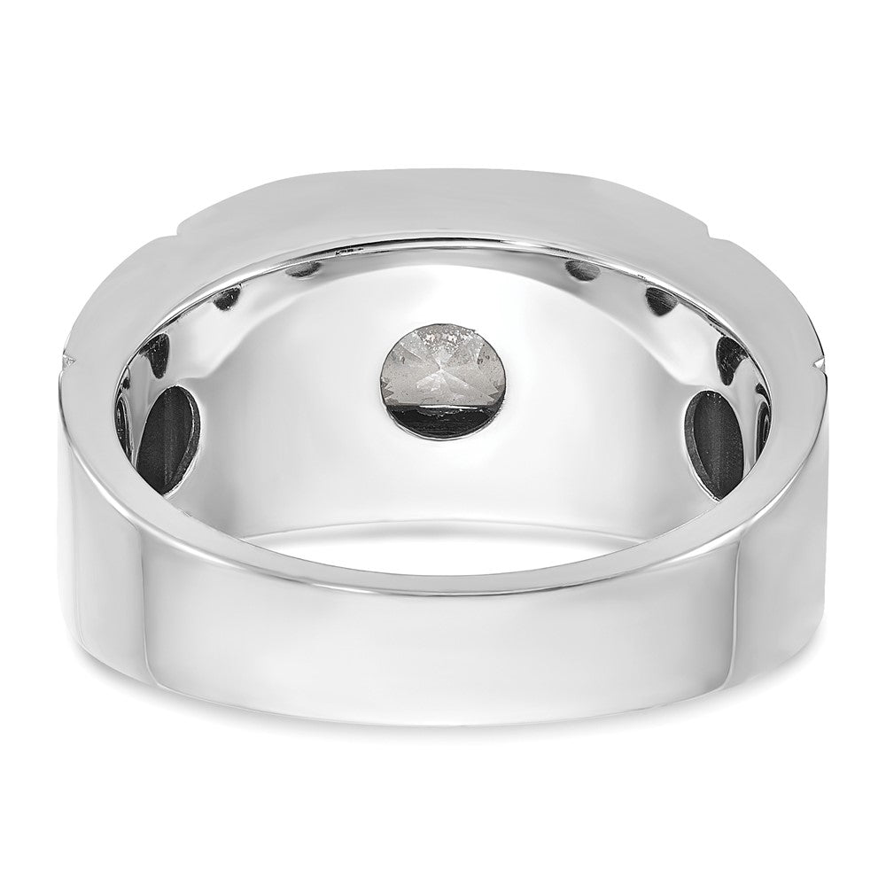 14k White Gold 5/8 ct Lab Grown Diamond VS/SI+ G+ Complete Men's Ring