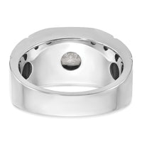 14k White Gold 5/8 ct Lab Grown Diamond VS/SI+ G+ Complete Men's Ring