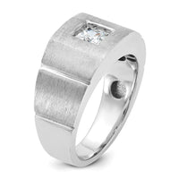 14k White Gold 5/8 ct Lab Grown Diamond VS/SI+ G+ Complete Men's Ring