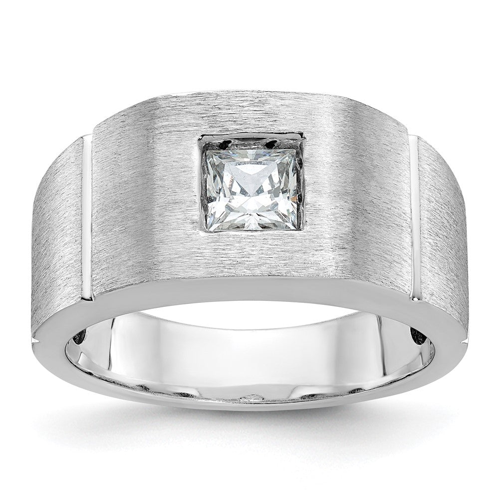 14k White Gold 5/8 ct Lab Grown Diamond VS/SI+ G+ Complete Men's Ring