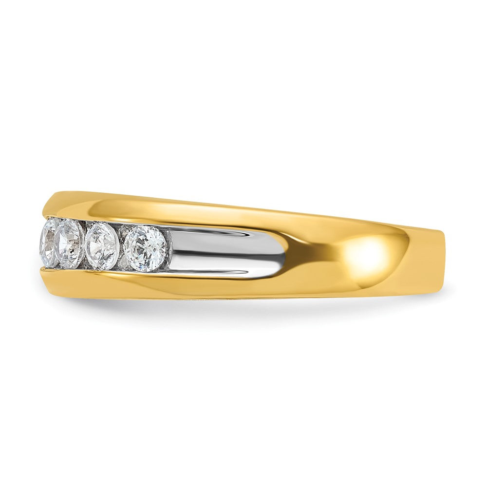 IBGoodman 14k 7 Stone Polished Men's Ring Mounting