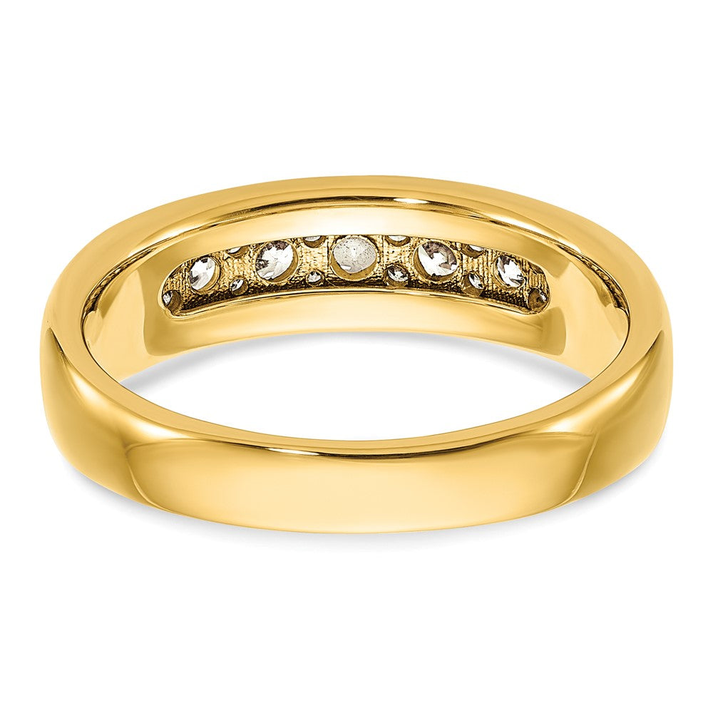 IBGoodman 14k 7 Stone Polished Men's Ring Mounting