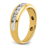 IBGoodman 14k 7 Stone Polished Men's Ring Mounting