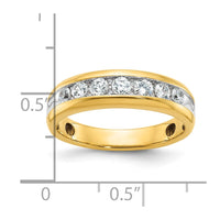 IBGoodman 14k 7 Stone Polished Men's Ring Mounting