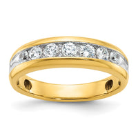 IBGoodman 14k 7 Stone Polished Men's Ring Mounting
