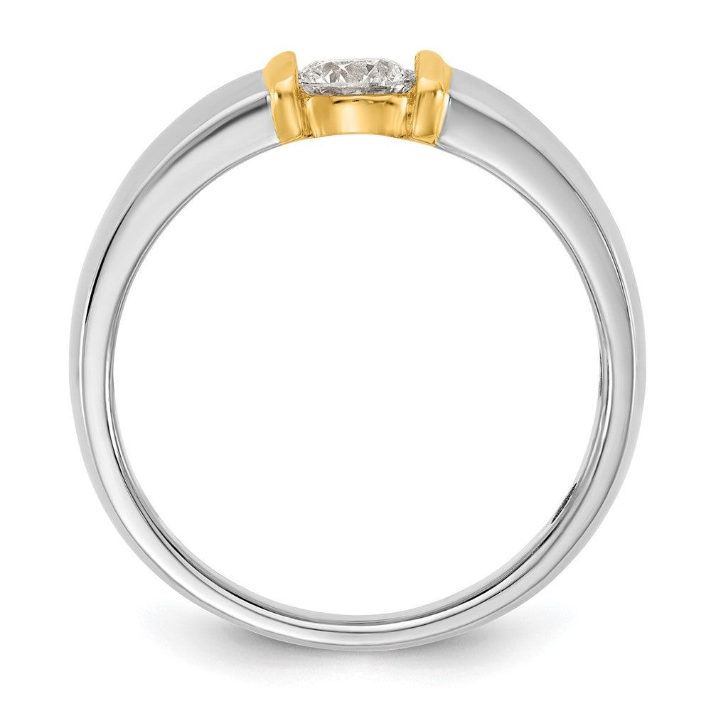 IBGoodman 14ktt 1/2ct Lab Grown Dia VS/SI+ G+ Comp Men's Wedding Band