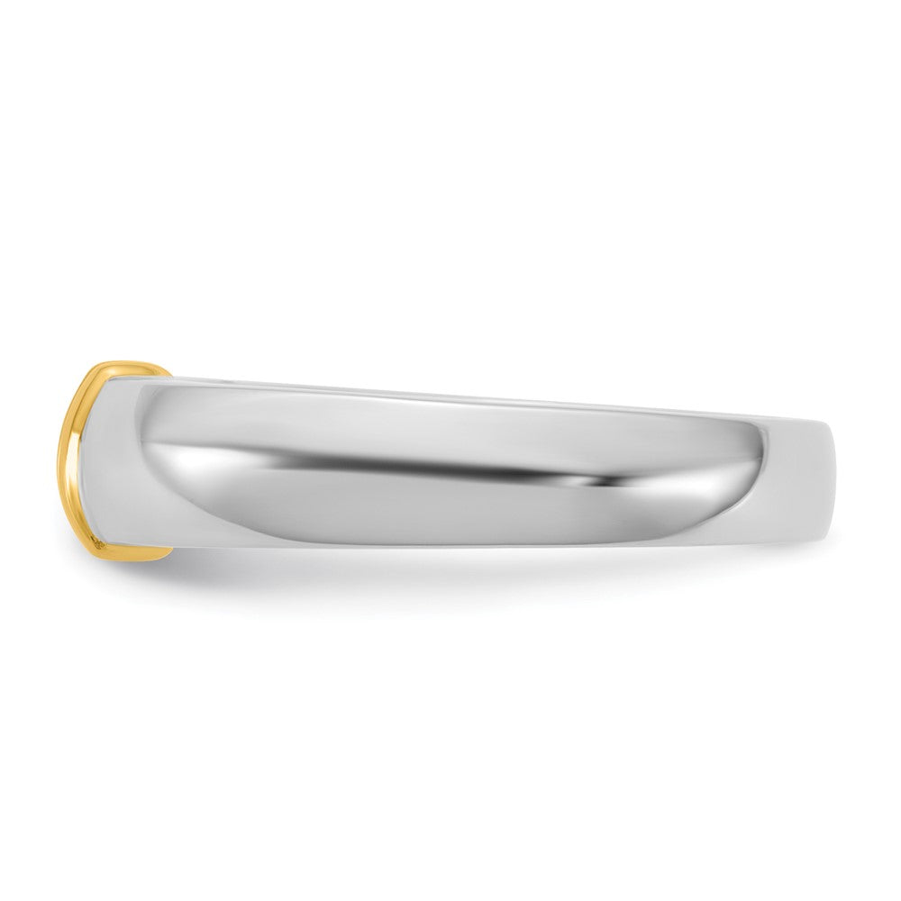 IBGoodman 14ktt 1/2ct Lab Grown Dia VS/SI+ G+ Comp Men's Wedding Band