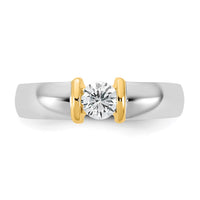 IBGoodman 14ktt 1/2ct Lab Grown Dia VS/SI+ G+ Comp Men's Wedding Band