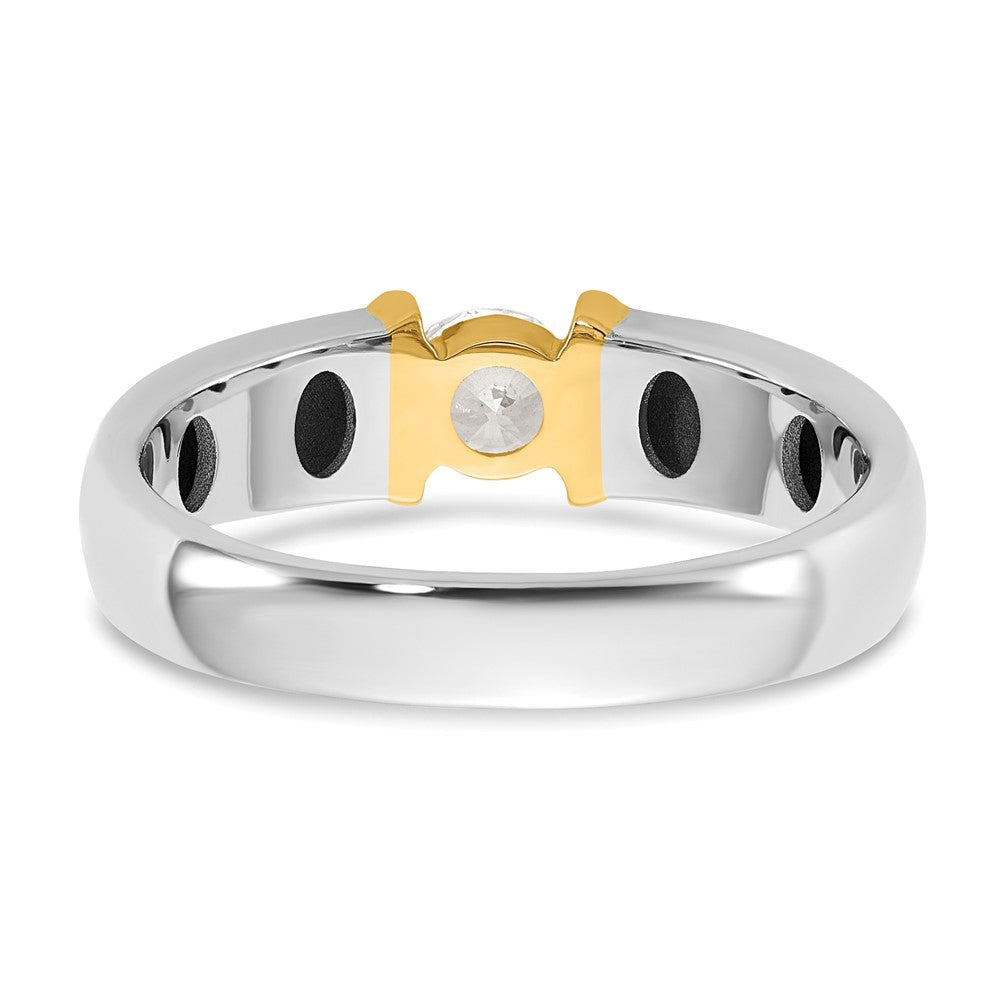 IBGoodman 14ktt 1/2ct Lab Grown Dia VS/SI+ G+ Comp Men's Wedding Band