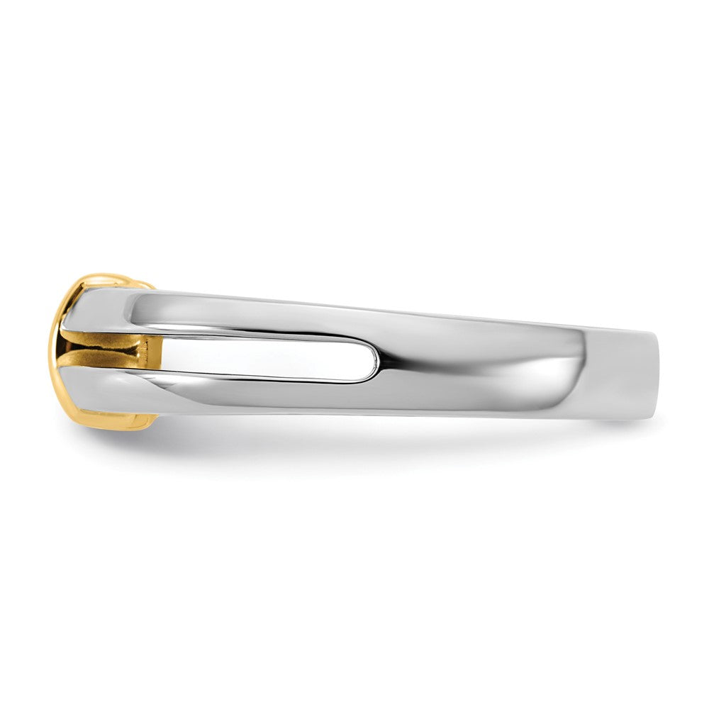 IBGoodman 14ktt 1/2ct Lab Grown Dia VS/SI+ G+ Comp Men's Wedding Band