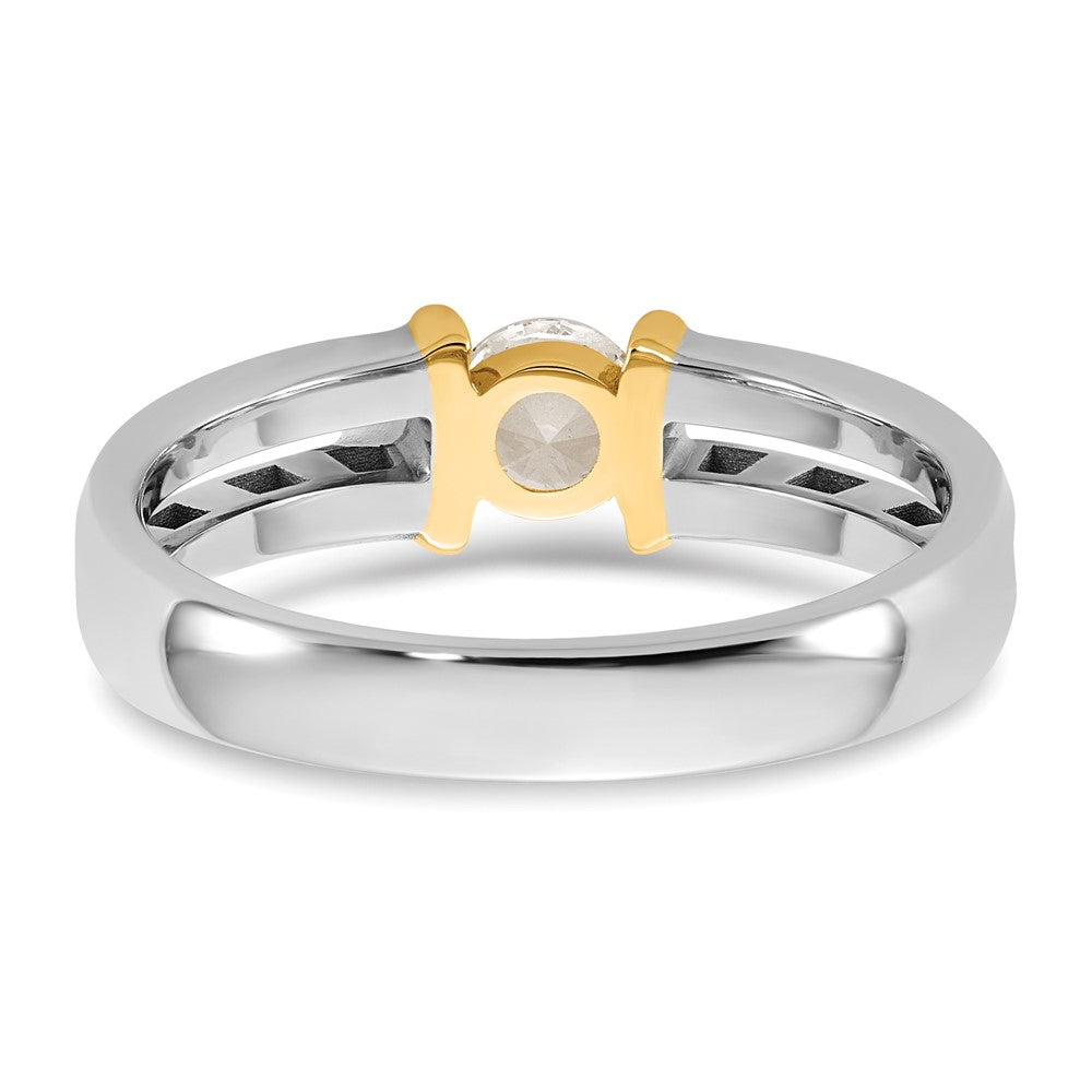 IBGoodman 14ktt 1/2ct Lab Grown Dia VS/SI+ G+ Comp Men's Wedding Band