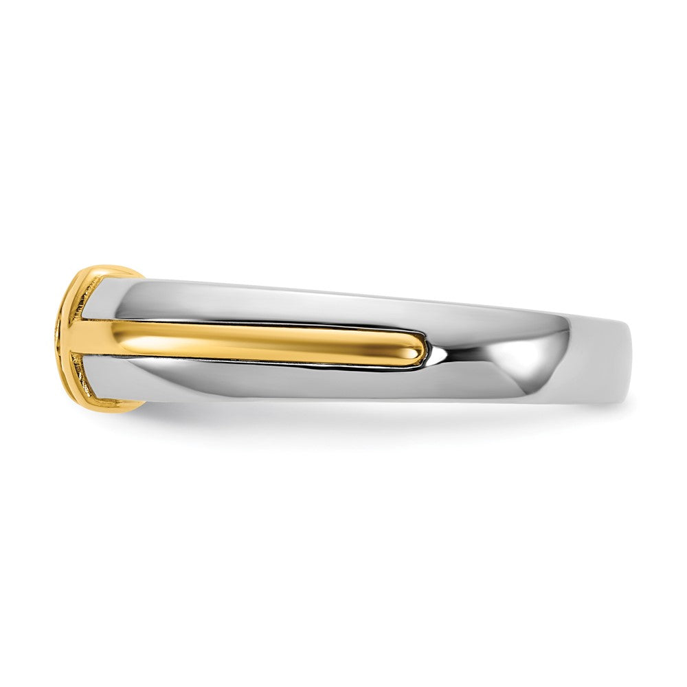 IBGoodman 14ktt 1/2ct Lab Grown Dia VS/SI+ G+ Comp Men's Wedding Band
