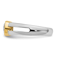 IBGoodman 14k Two-Tone Men's Wedding Band Mounting