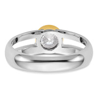 IBGoodman 14k Two-Tone Men's Wedding Band Mounting