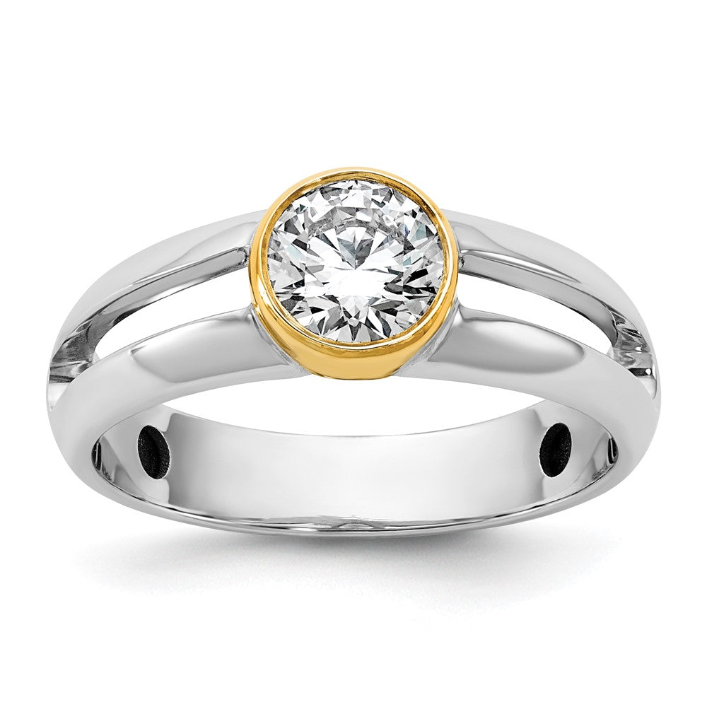 IBGoodman 14k Two-Tone Men's Wedding Band Mounting