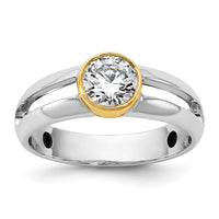 IBGoodman 14k Two-Tone Men's Wedding Band Mounting