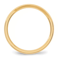 14KY 3mm Bevel Edge Comfort Fit Band Size 14