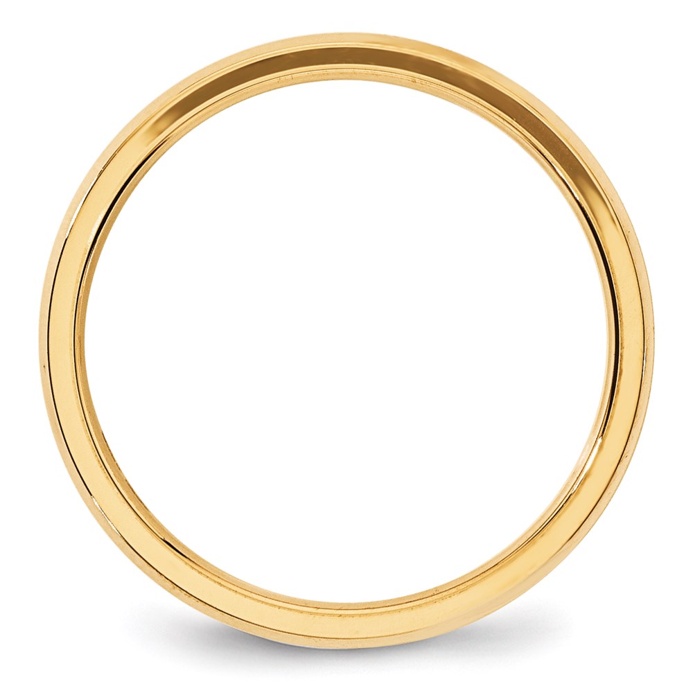 14KY 4mm Bevel Edge Comfort Fit Band Size 10.5
