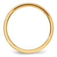 14KY 4mm Bevel Edge Comfort Fit Band Size 7