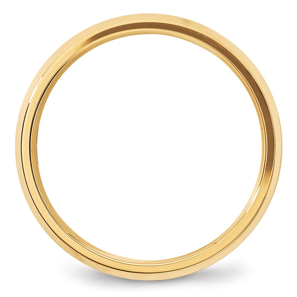 14KY 5mm Bevel Edge Comfort Fit Band Size 8