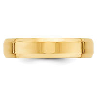 14KY 5mm Bevel Edge Comfort Fit Band Size 5.5