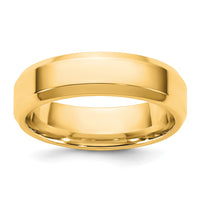 10KY 5.5mm Bevel Edge Comfort Fit Band Size 6