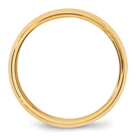 14KY 6mm Bevel Edge Comfort Fit Band Size 10.5