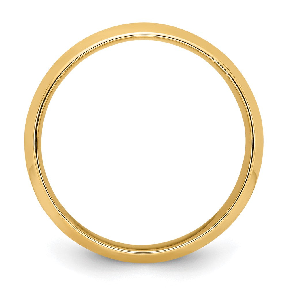 14KY 8mm Bevel Edge Comfort Fit Band Size 7