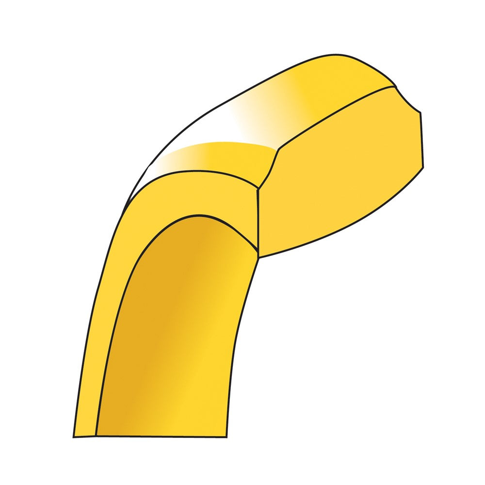 14KY 7mm Bevel Edge Comfort Fit Band Size 8