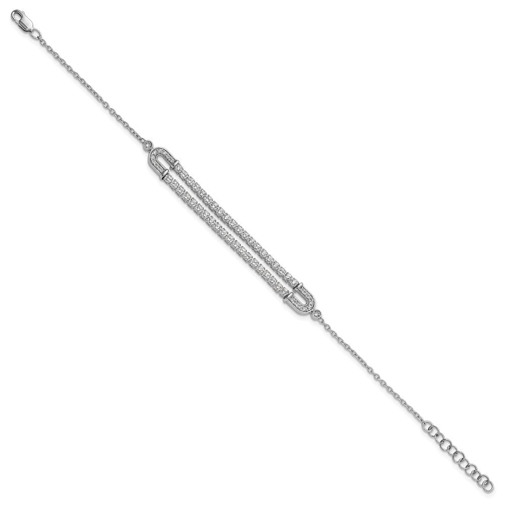 14kw 2 ct Lab Grown Diamond VS/SI+ G+ Comp 6.5in w/ 1in ext Bracelet