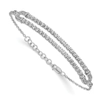 14kw 2 ct Lab Grown Diamond VS/SI+ G+ Comp 6.5in w/ 1in ext Bracelet