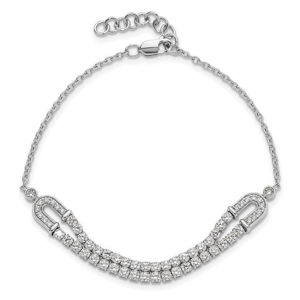 14kw 2 ct Lab Grown Diamond VS/SI+ G+ Comp 6.5in w/ 1in ext Bracelet