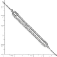 14kw 2 ct Lab Grown Diamond VS/SI+ G+ Comp 6.5in w/ 1in ext Bracelet