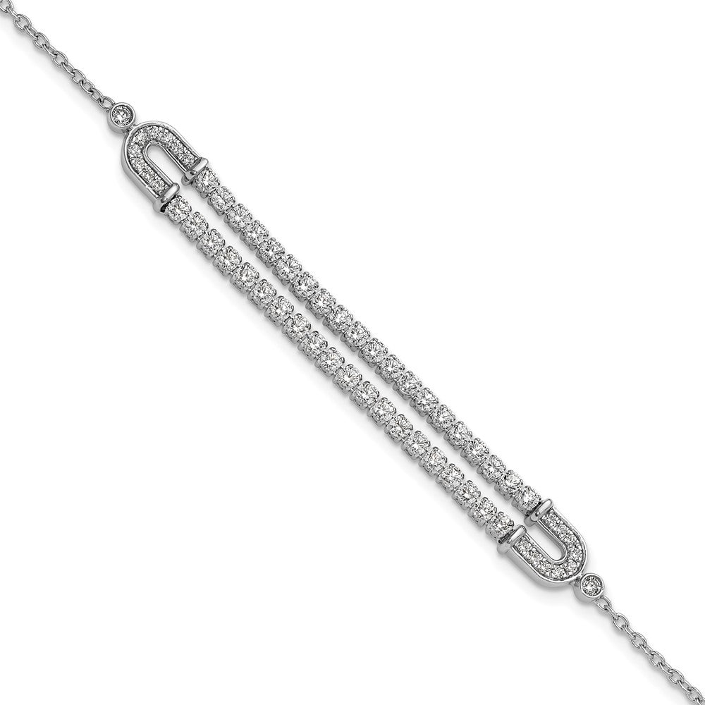 14kw 2 ct Lab Grown Diamond VS/SI+ G+ Comp 6.5in w/ 1in ext Bracelet