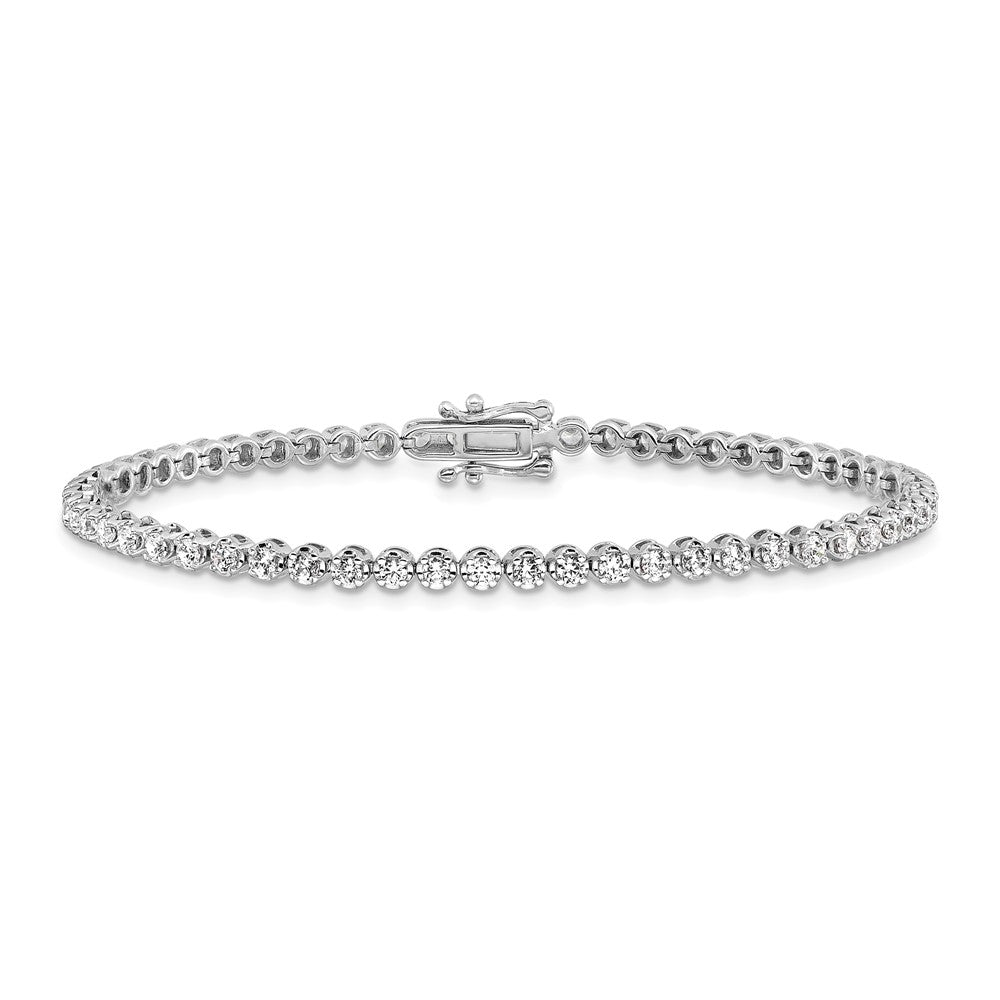 14k 2ct Lab Grown Dia VS/SI+ G+ Comp Round Tennis Bracelet