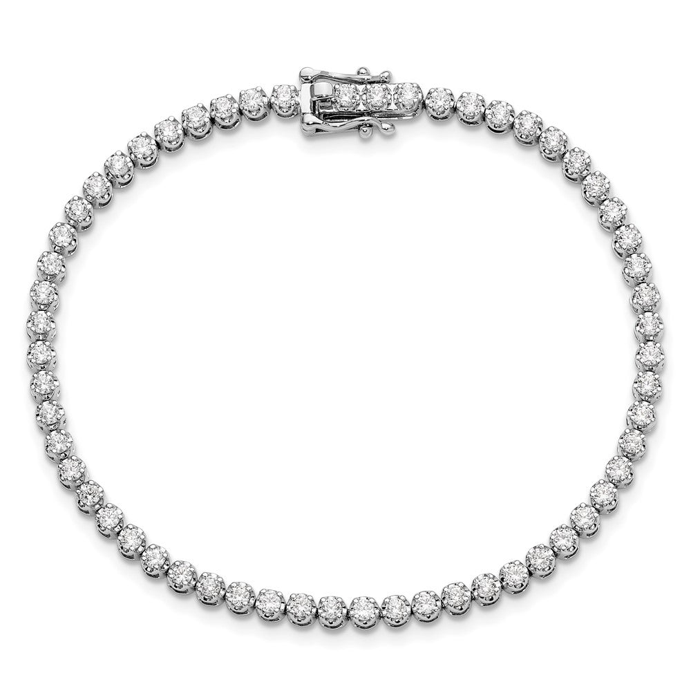 14k 2ct Lab Grown Dia VS/SI+ G+ Comp Round Tennis Bracelet