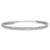 14kw 2 7/8 ct Lab Grown Dia VS/SI+ G+ Comp  7.25in w/ 1in ext Bracelet