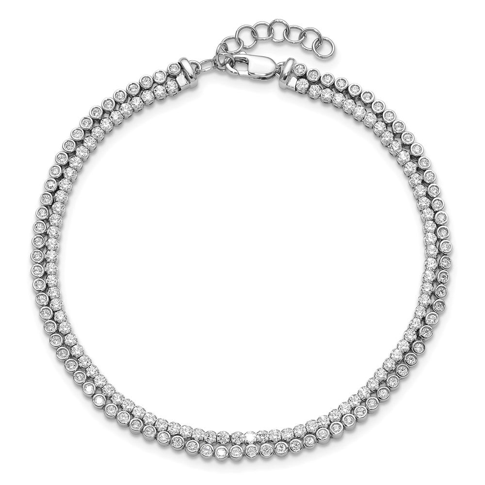 14kw 2 7/8 ct Lab Grown Dia VS/SI+ G+ Comp  7.25in w/ 1in ext Bracelet