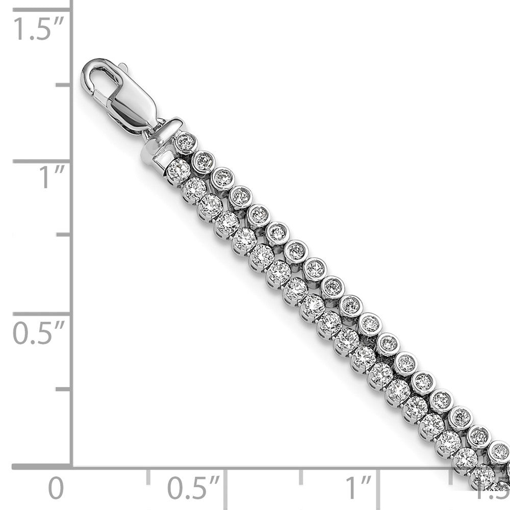 14kw 2 7/8 ct Lab Grown Dia VS/SI+ G+ Comp  7.25in w/ 1in ext Bracelet