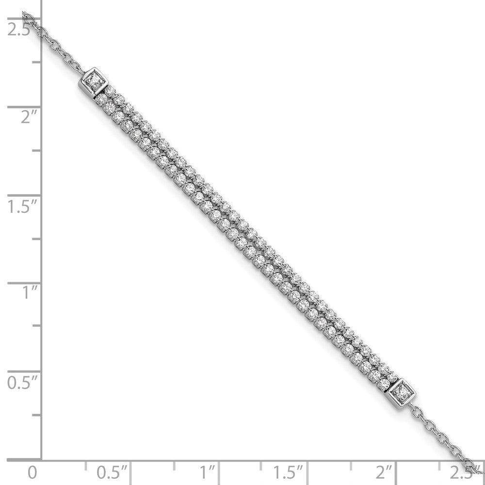 14kw 1 ct Lab Grown Dia VS/SI+ G+ Comp 6.5in w/ 1in ext Bracelet